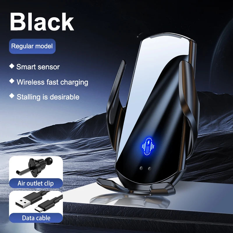 Chargeur Voiture Sans Fil 15W - Support Téléphone Grille d'Aération