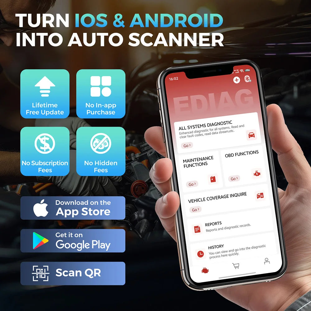 Scanner OBD2 KINGBOLEN EDIAG ELITE - Diagnostic Multi-Marques