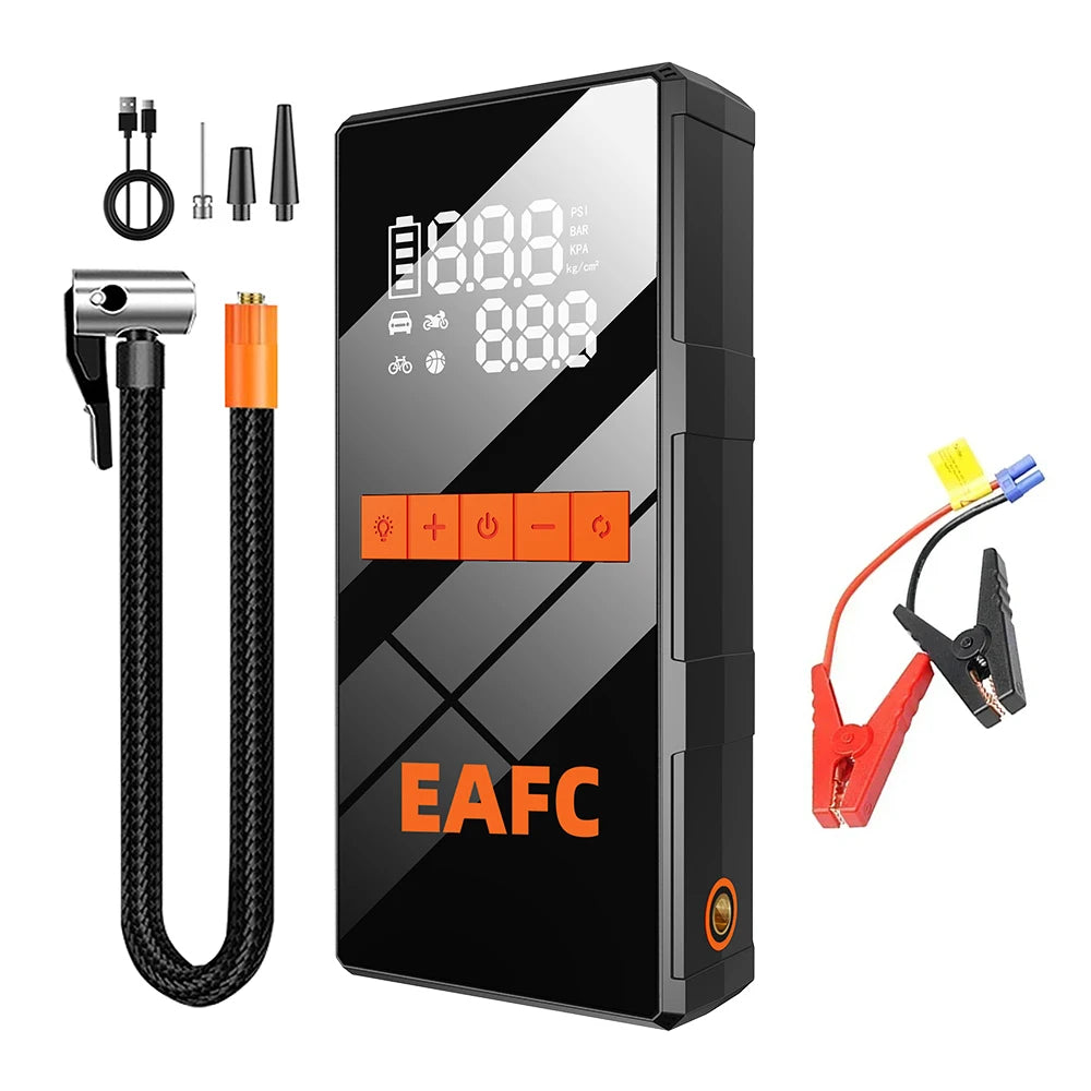 Booster de Batterie EAFC 1200A + Compresseur d'Air 2-en-1 Portable