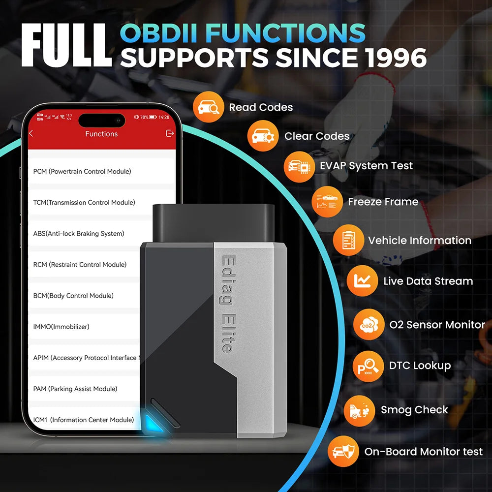 Scanner OBD2 KINGBOLEN EDIAG ELITE - Diagnostic Multi-Marques