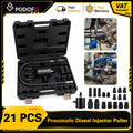 Kit d'Extracteurs d'Injecteurs Pneumatiques Podofo 21 Pièces — Bosch, Delphi, Denso, Siemens
