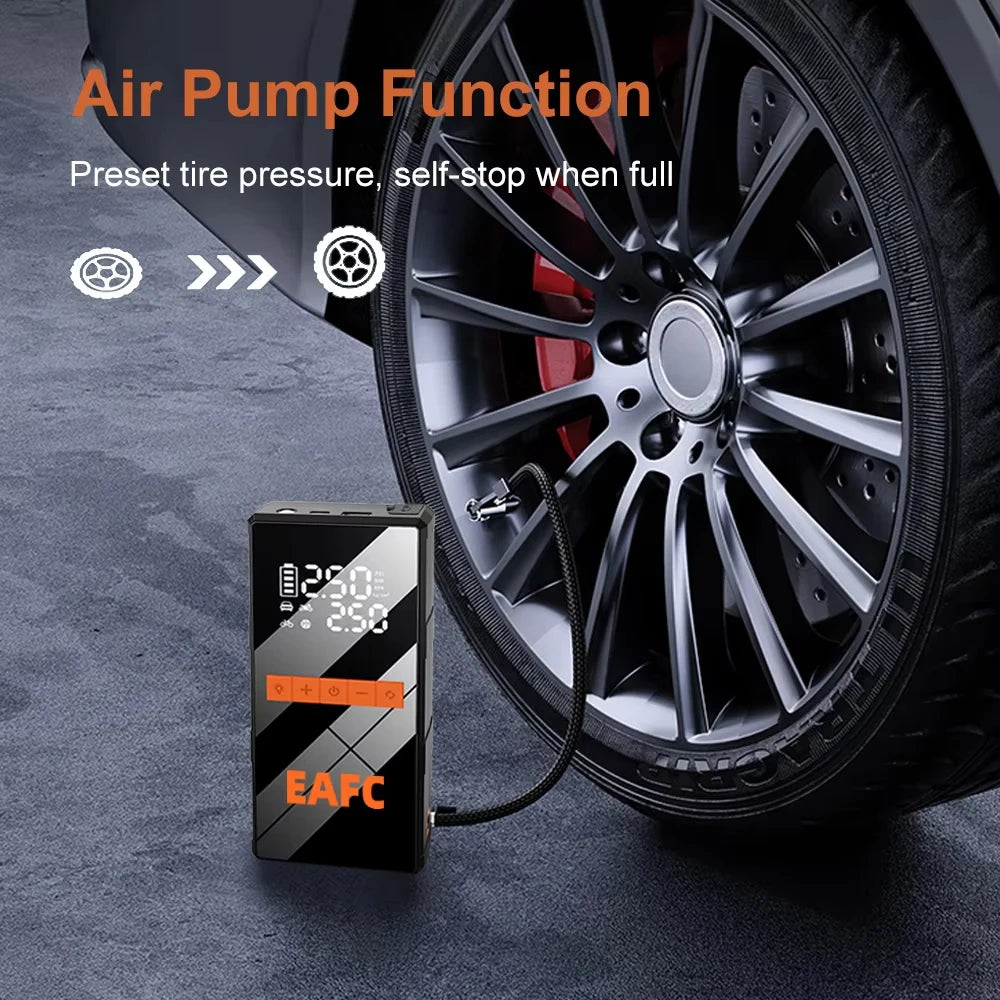 Booster de Batterie EAFC 1200A + Compresseur d'Air 2-en-1 Portable