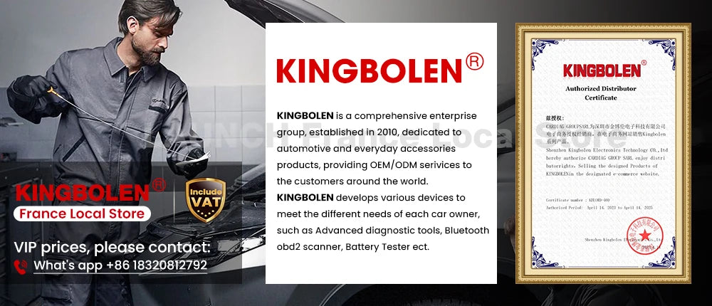 Scanner OBD2 KINGBOLEN EDIAG ELITE - Diagnostic Multi-Marques