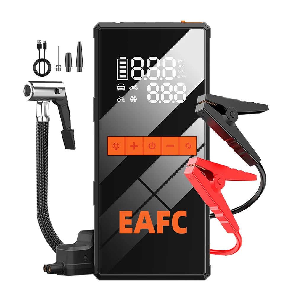 Booster de Batterie EAFC 1200A + Compresseur d'Air 2-en-1 Portable