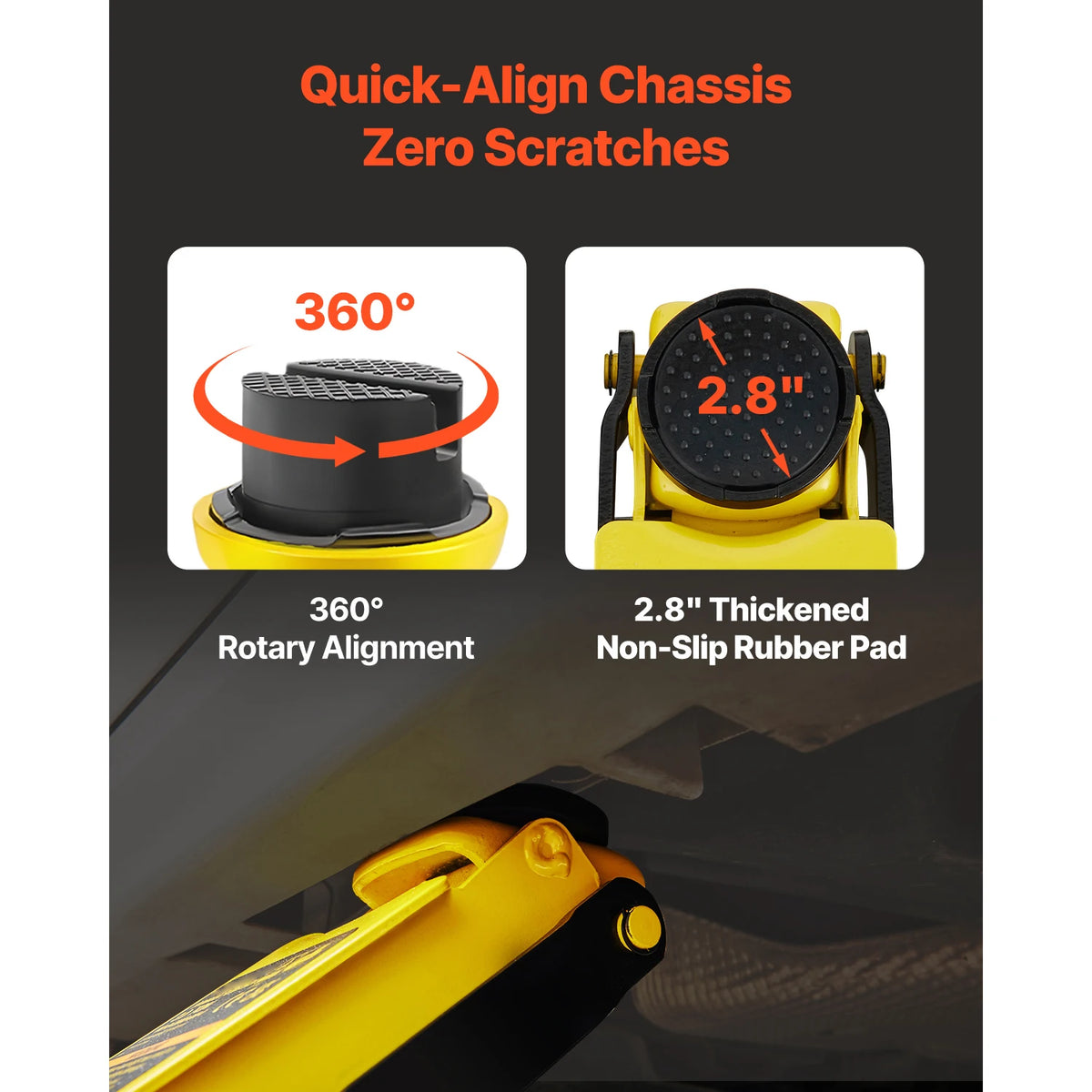 Cric Rouleur Bas Profil 2.5T — Acier Renforcé