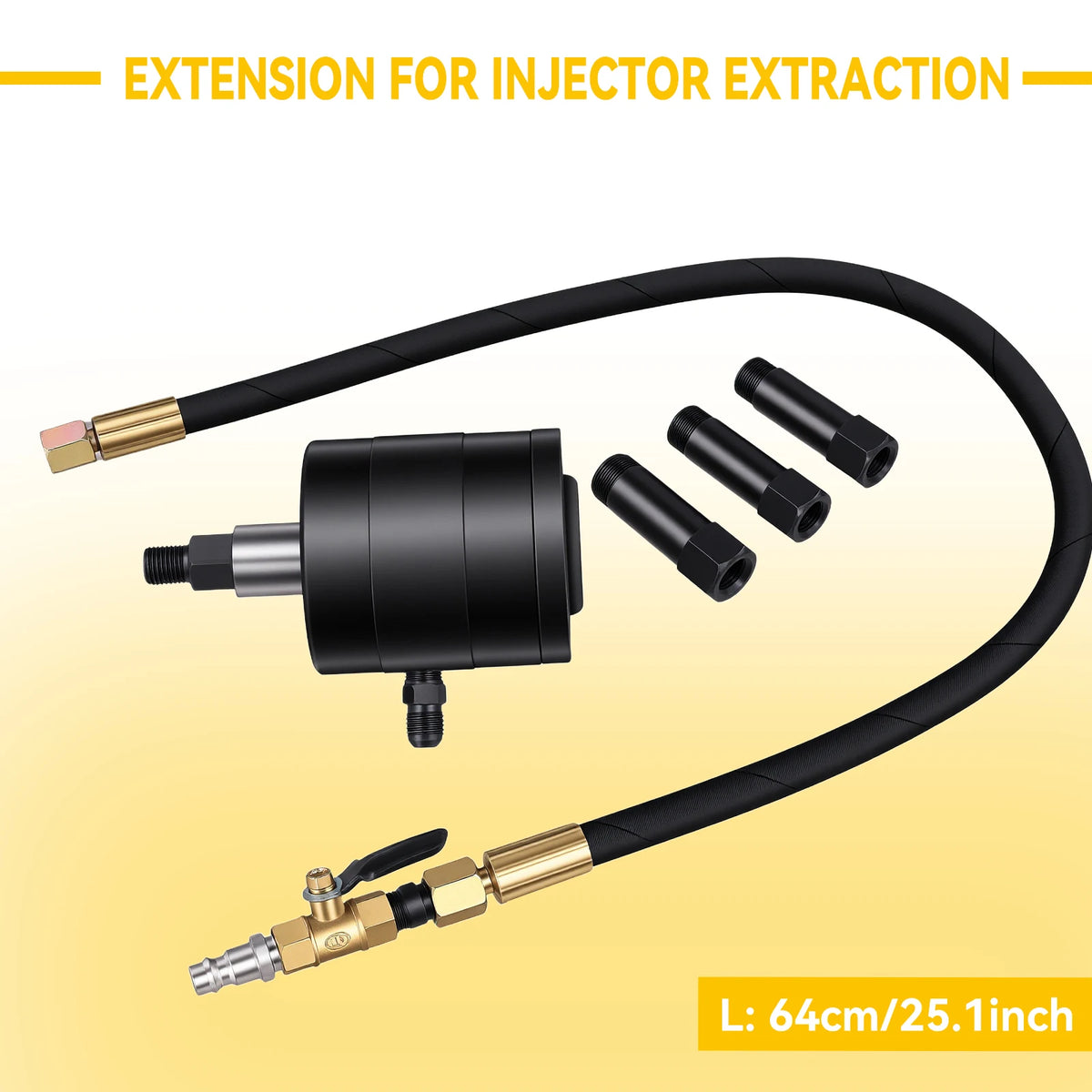 Kit d'Extracteurs d'Injecteurs Pneumatiques Podofo 21 Pièces — Bosch, Delphi, Denso, Siemens
