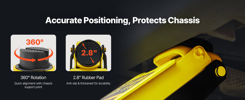 Cric Rouleur Bas Profil 2.5T — Acier Renforcé